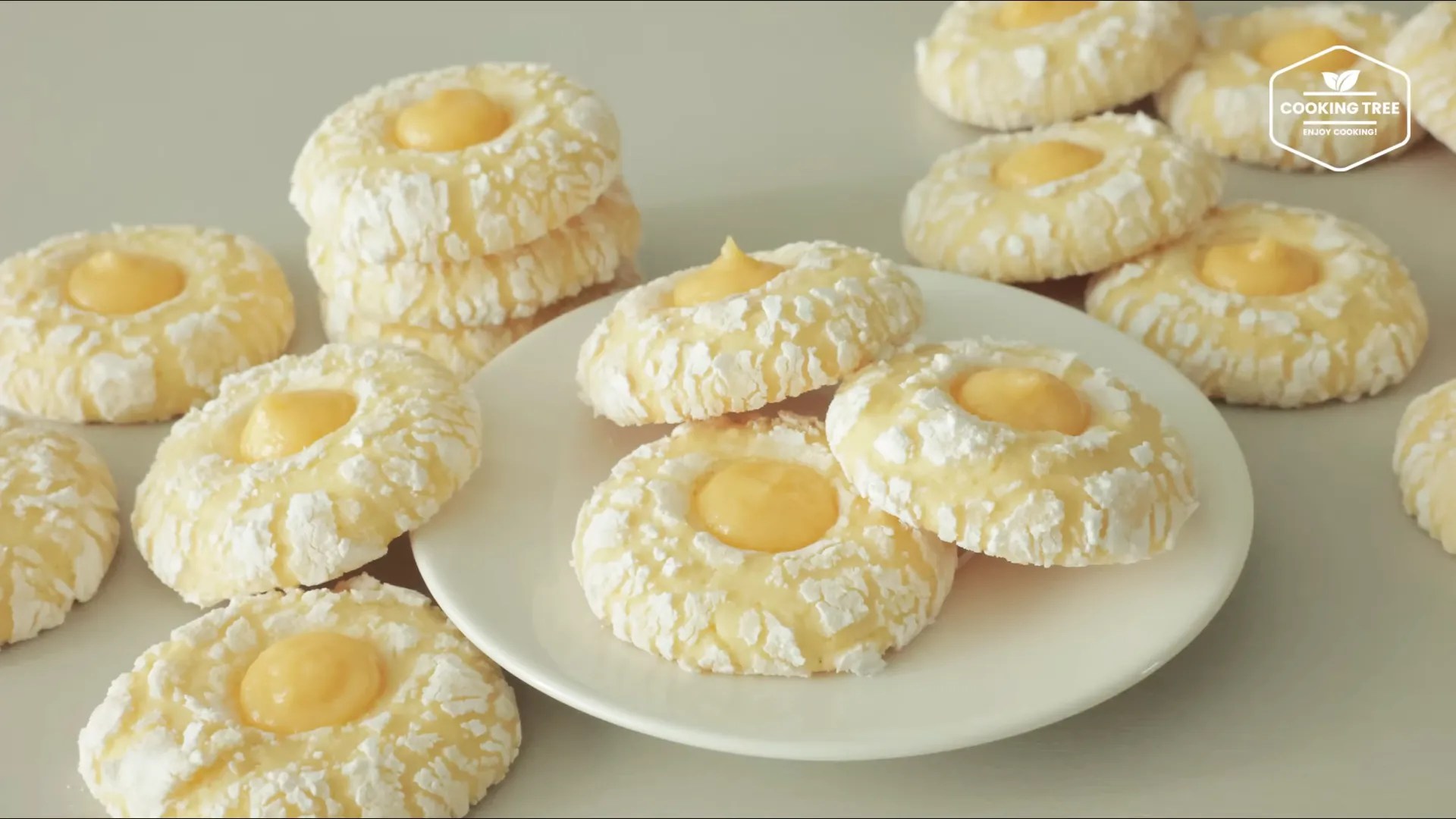 Recept för mjuk Lemon Curd Cookies