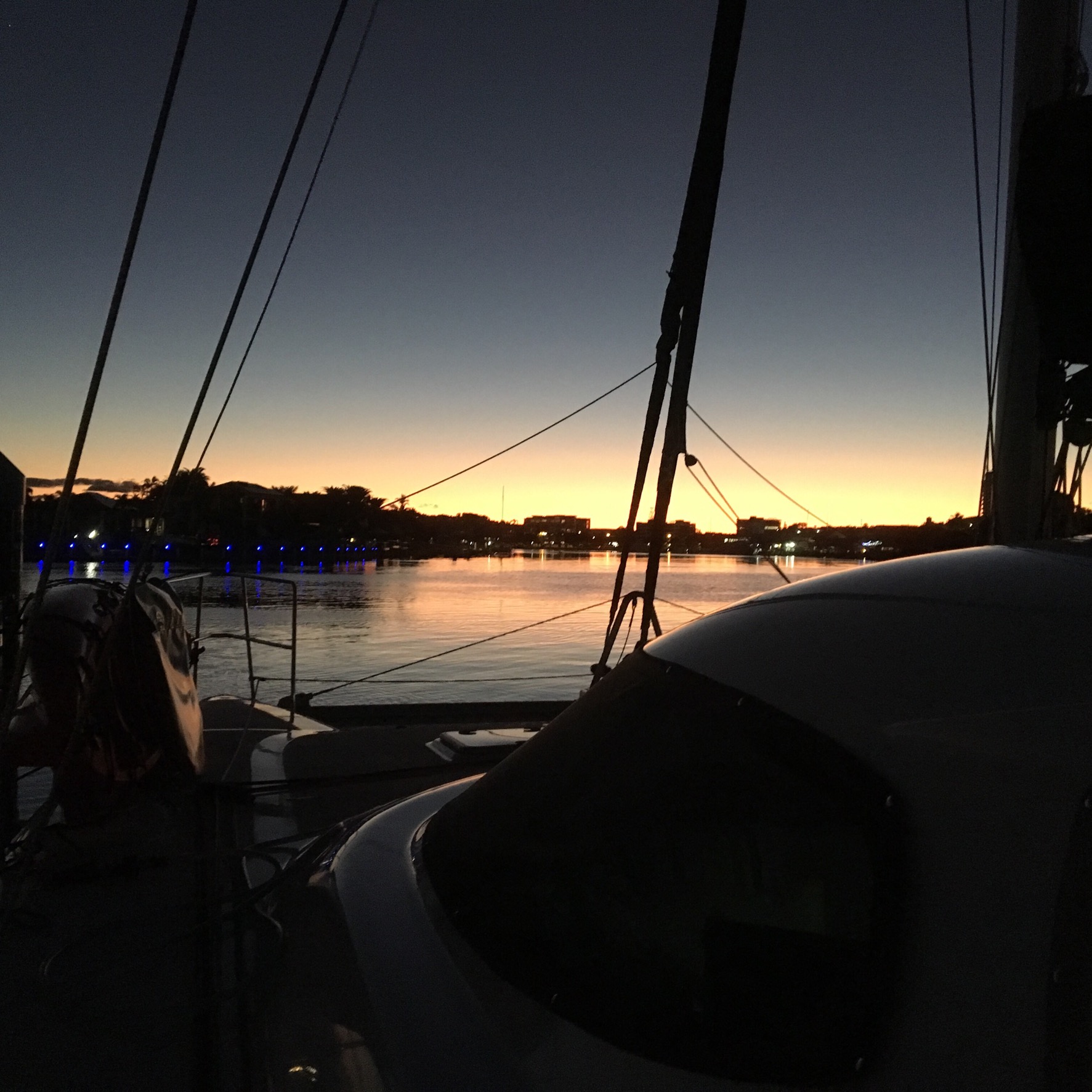 Sunset in the marina