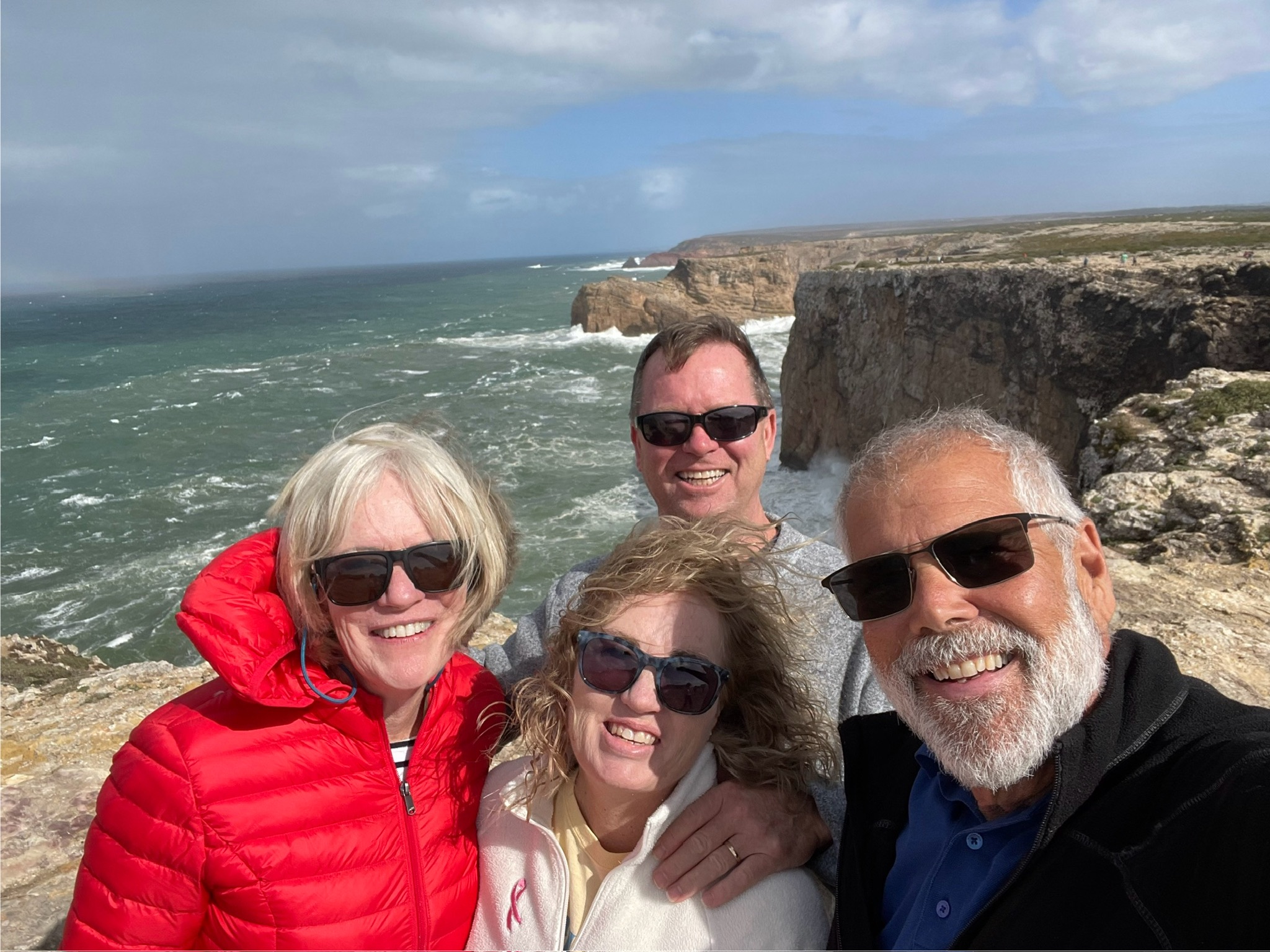 Mary, Julia, Bill and Jeff at Sagres