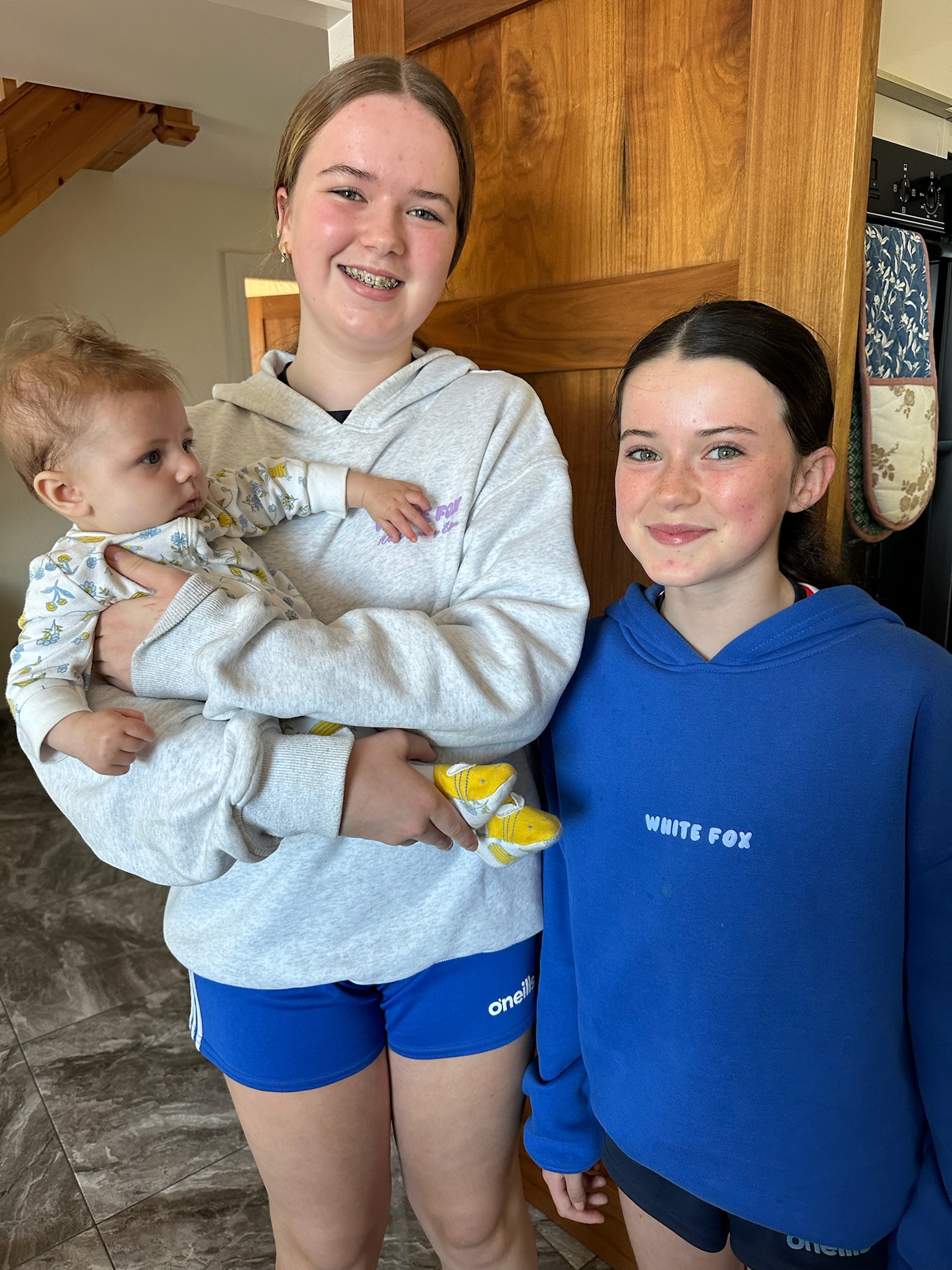 Nellie with her cousins Ellie and Lia