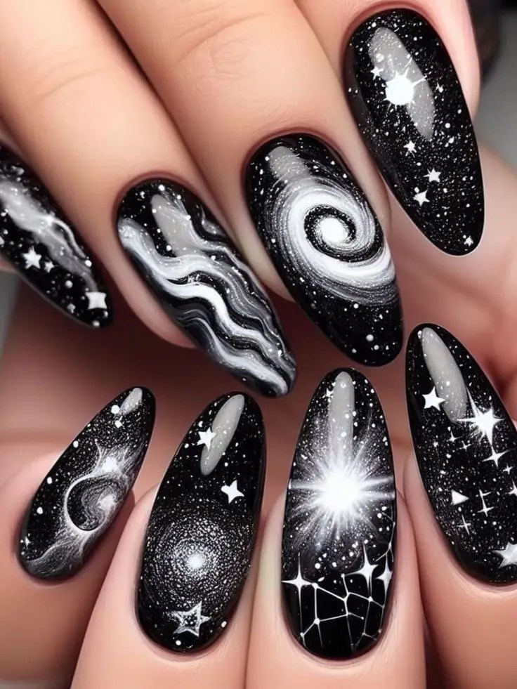 celestial nail designs