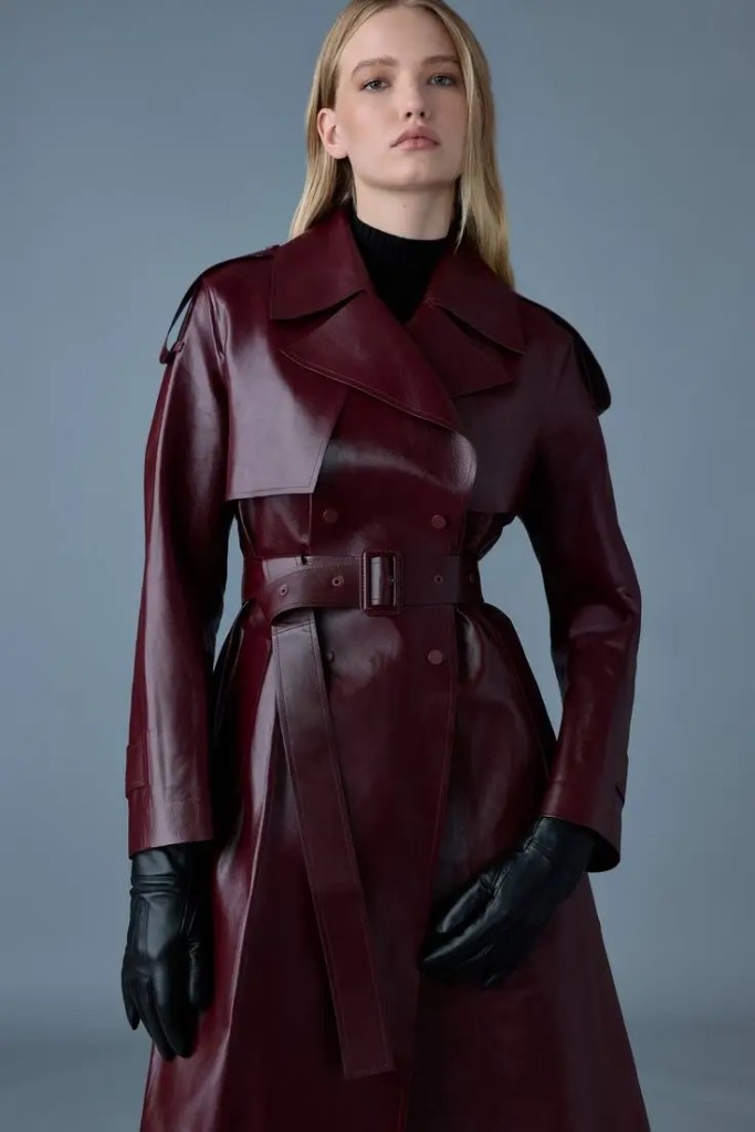 a lady rocking a leather jacket
