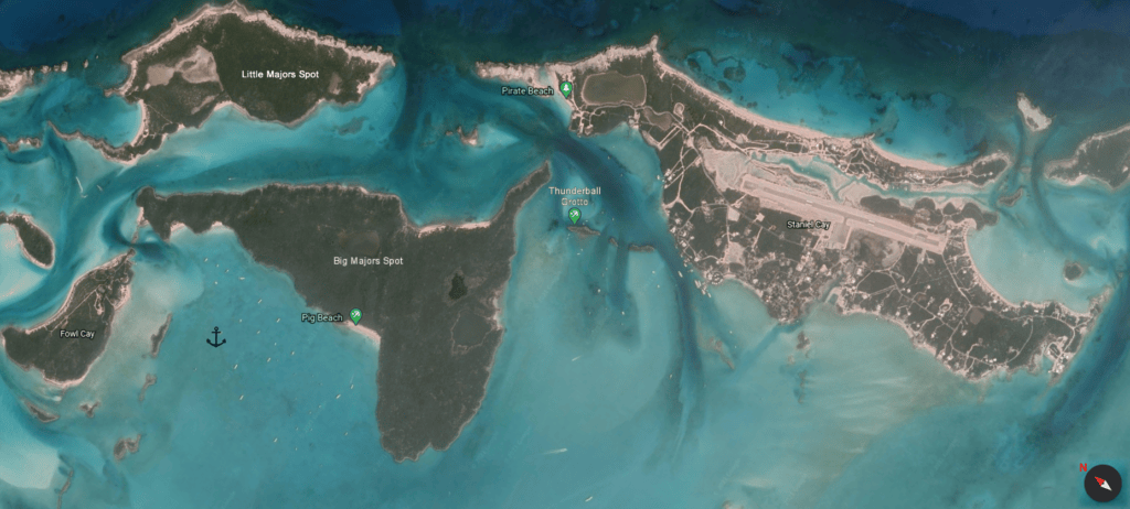 Staniel Cay Staniel Map 1024x462 