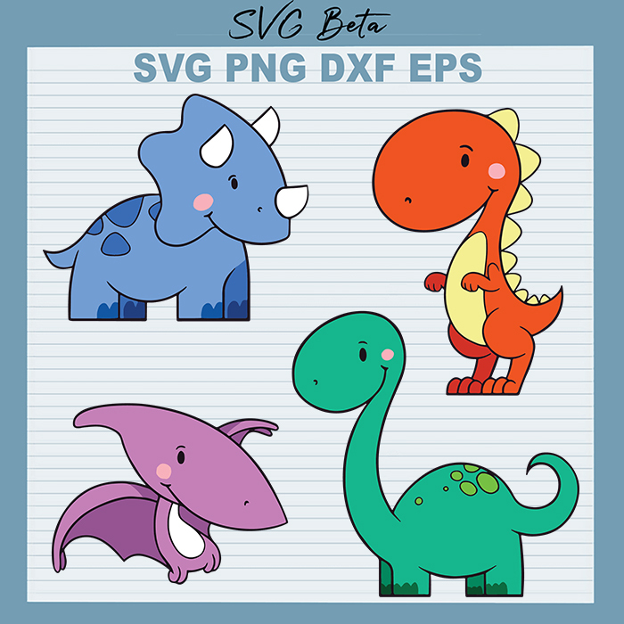 Funny Dinosaur svg