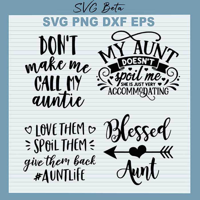 Aunty blessed Aunt Bundle svg