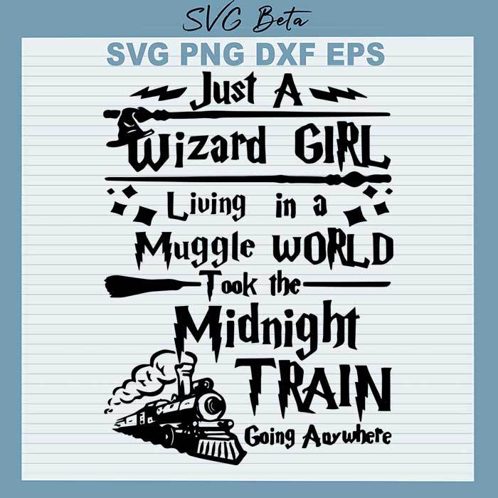 Just a wizard girl svg