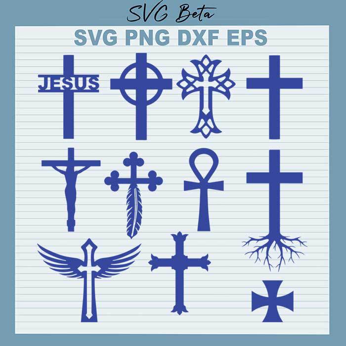 Jesus cross bundle svg