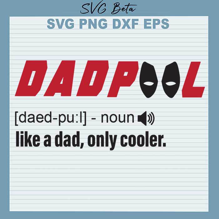 Dad Pool like a dad svg