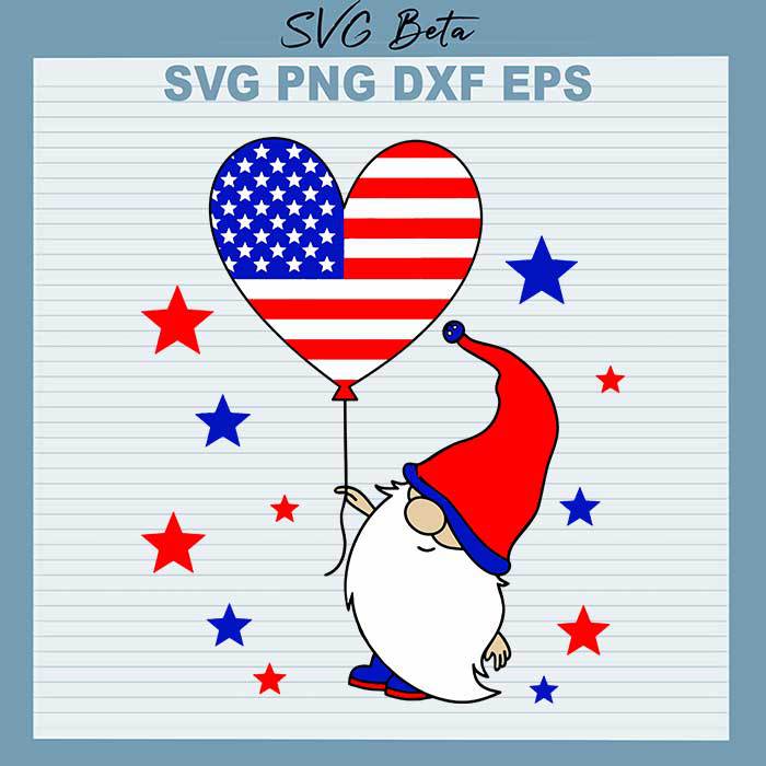 Gnome 4th of July svg