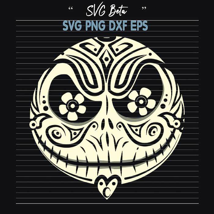 Mandala Jack Skellington Face svg