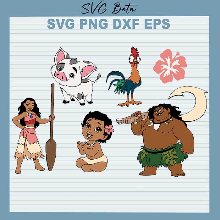 Disney Moana Bundle svg