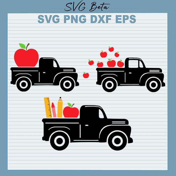 Back To School Truck svg