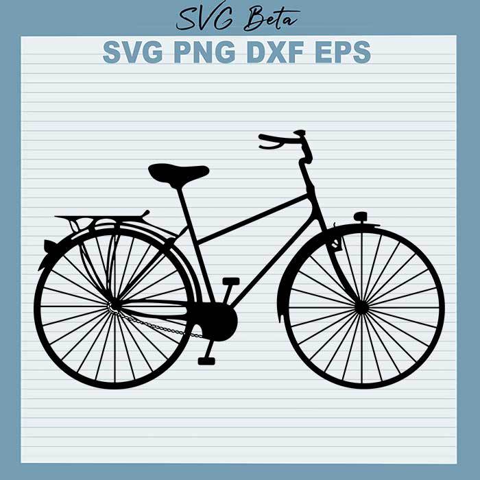 Black Bicycle SVG