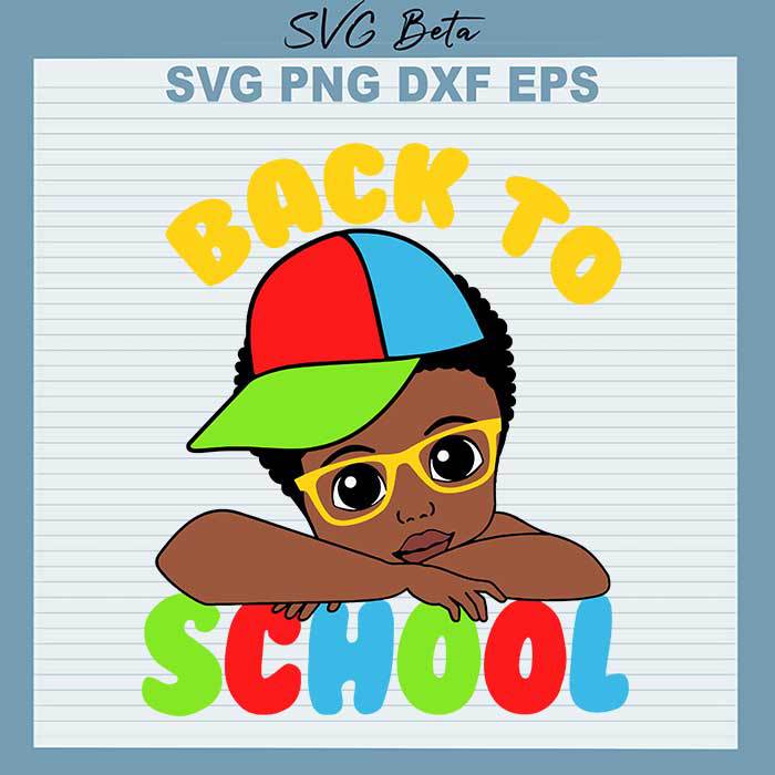 Afro Girl Back To School svg
