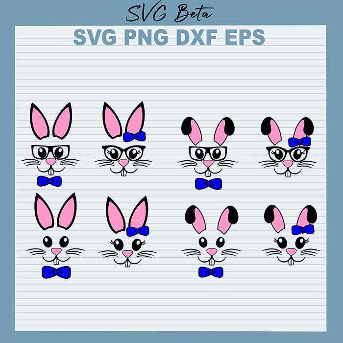 Bunny Head Bundle svg