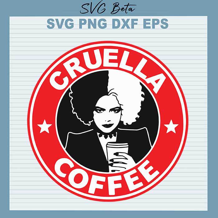 Cruella Starbuck Coffee Logo svg