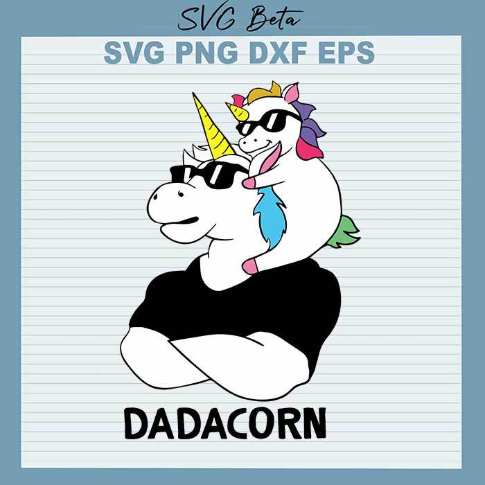 Dadacorn Fathers Day svg