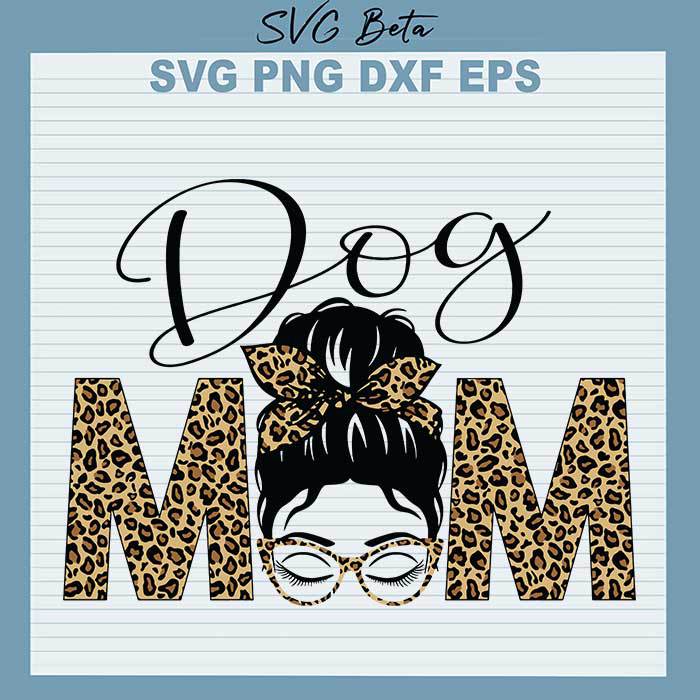 Leopard Dog Mom svg