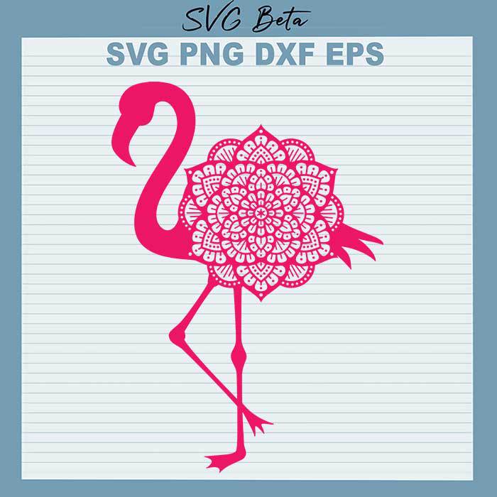 Mandala Flamingo svg