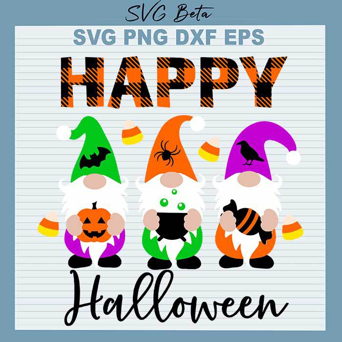 Happy Halloween Gnome svg