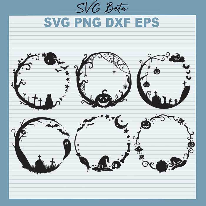 Halloween Wreath SVG