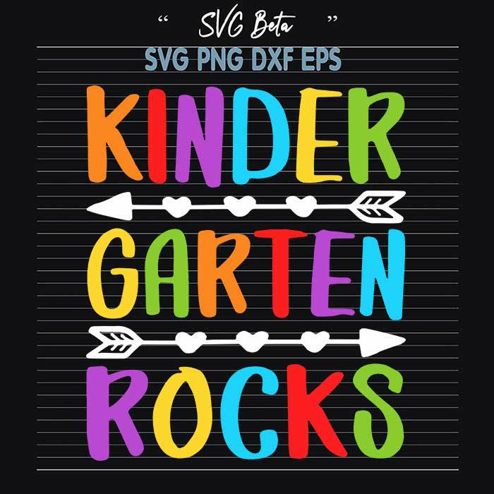 Kindergarten Rocks svg