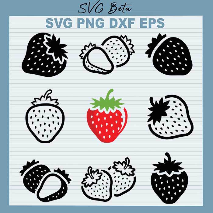 Strawberry Bundle svg