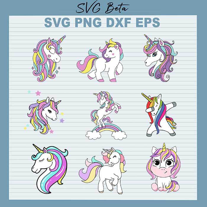 Magical Unicorn Bundle svg
