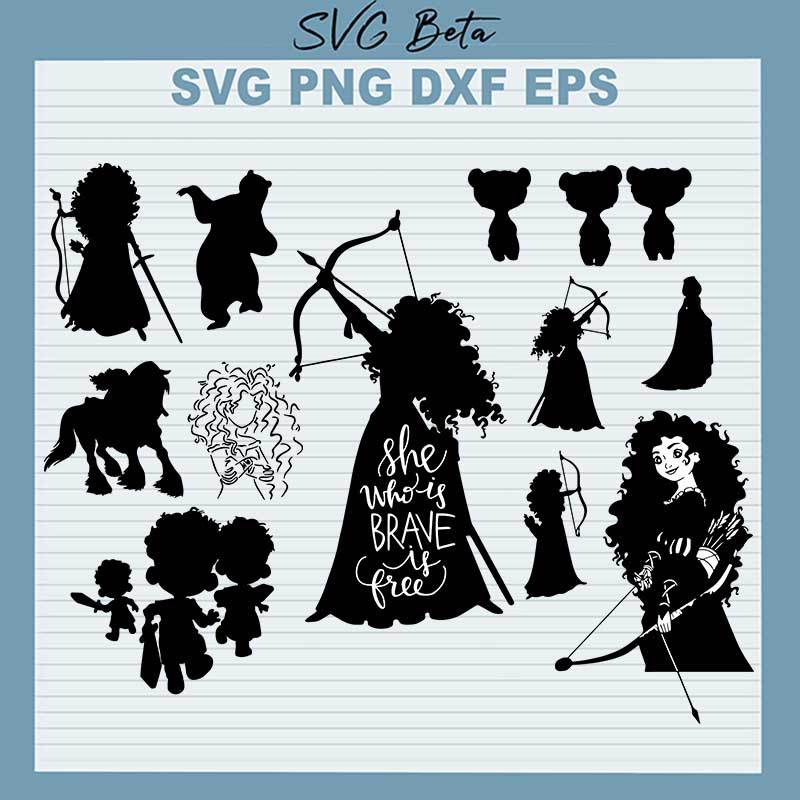 Disney Brave Merida SVG