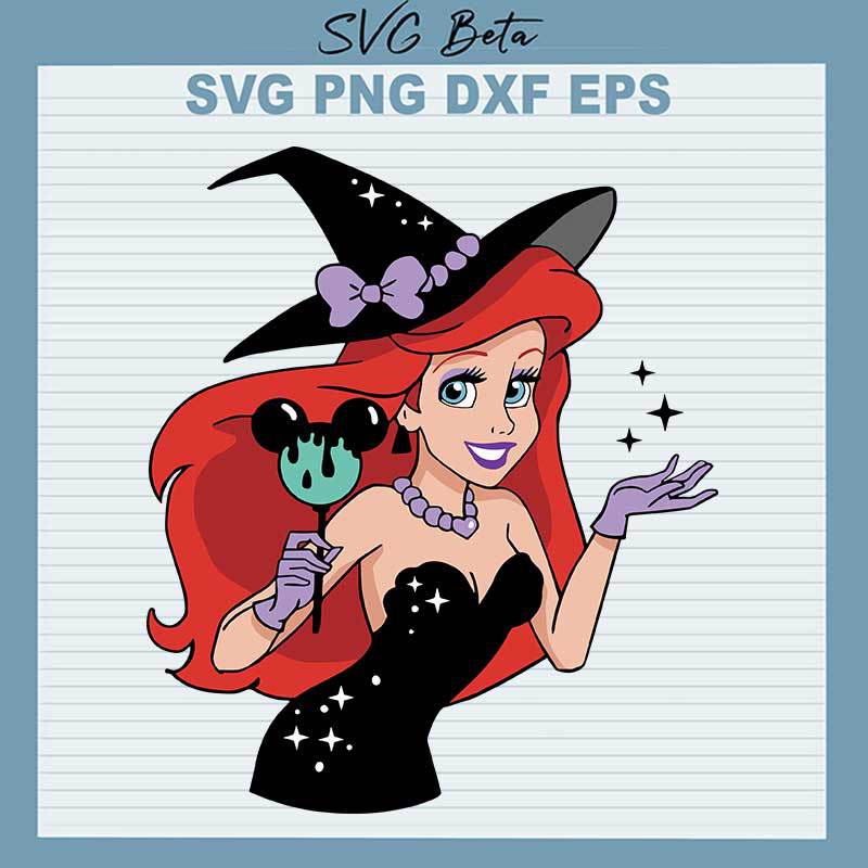 Disney Ariel Witch Halloween SVG