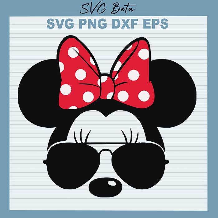 Minnie Ears Sunglasses SVG