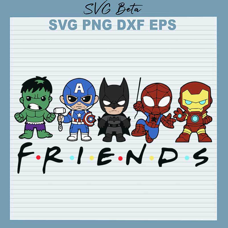 Friends Superhero SVG