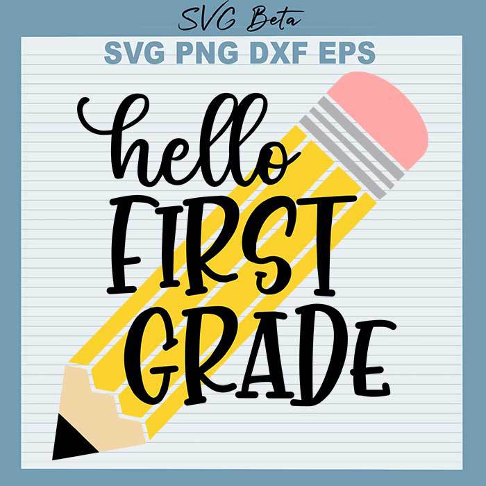 Hello First Grade SVG
