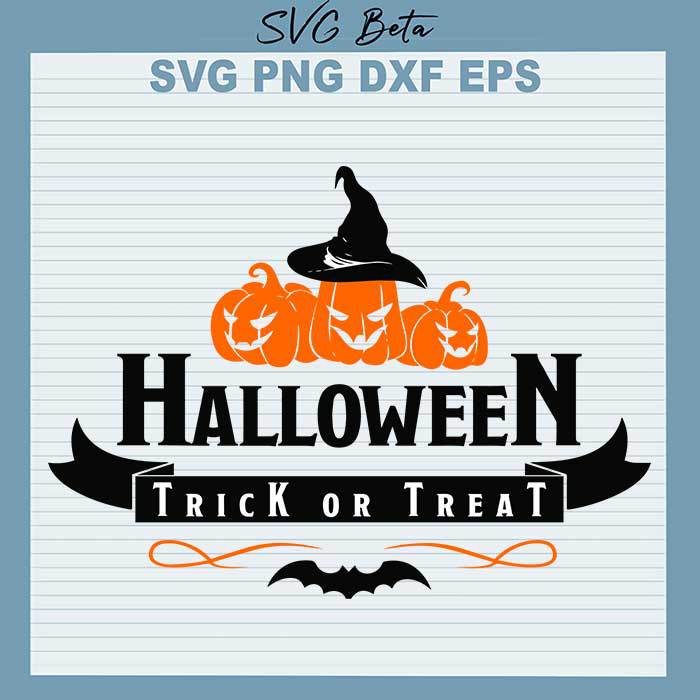 Pumpkin Halloween Trick Or Treat svg