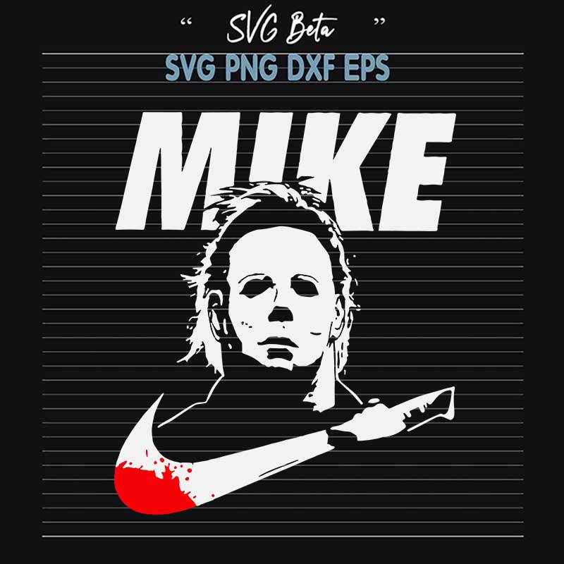 nike michael myers svg