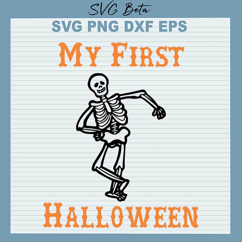 My first halloween skeleton SVG