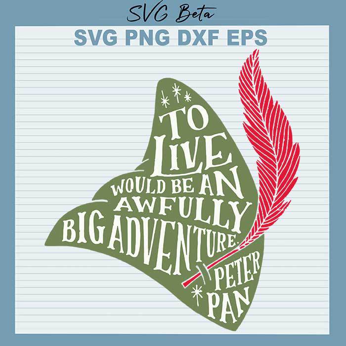 Peter Pan An awfully big adventure svg