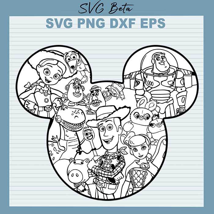 Toy Story Mickey Ears svg