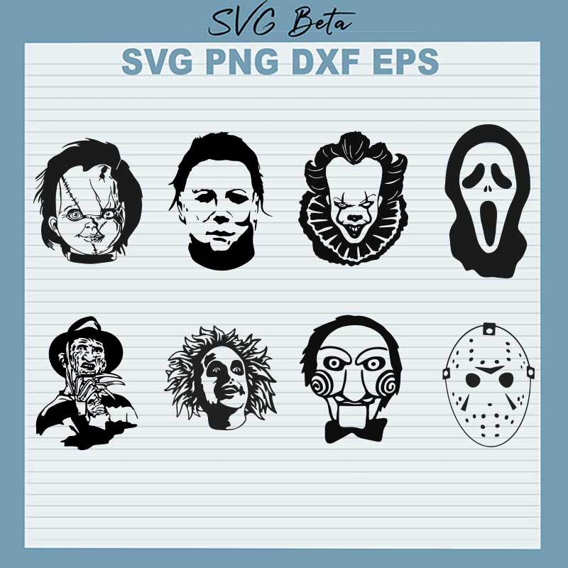 Halloween Horror Movie Characters SVG