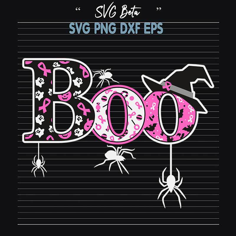 Breast Cancer Boo SVG
