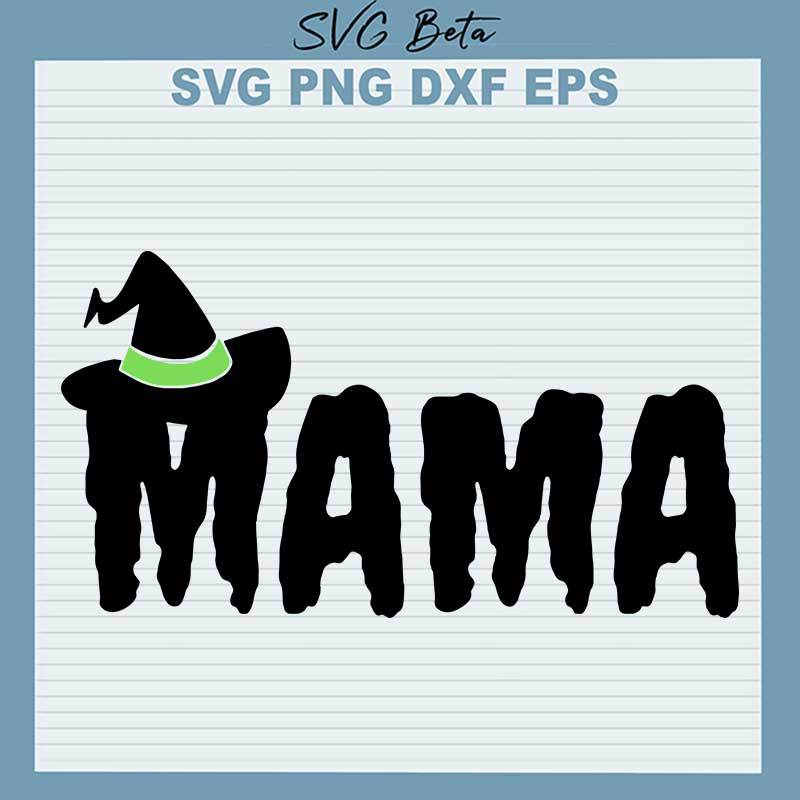 Mama Witch Hat SVG