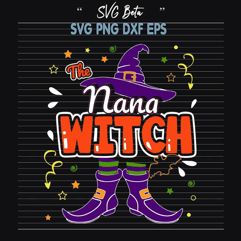 Halloween Nana Witch SVG