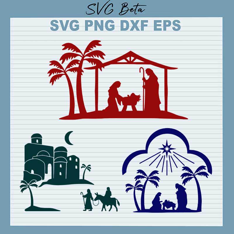 Christmas Nativity SVG