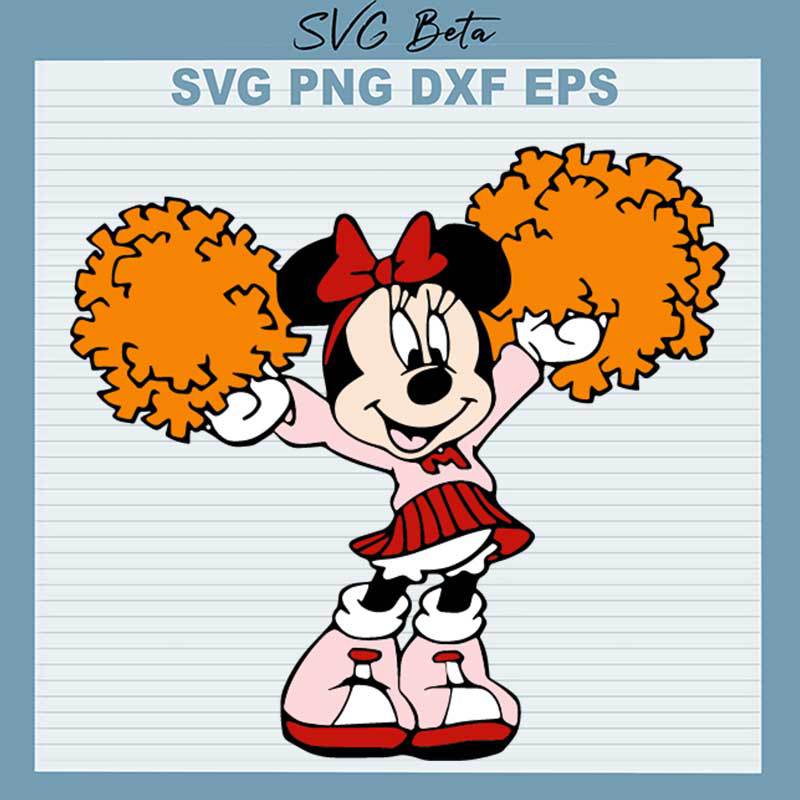 Minnie Cheerleader SVG