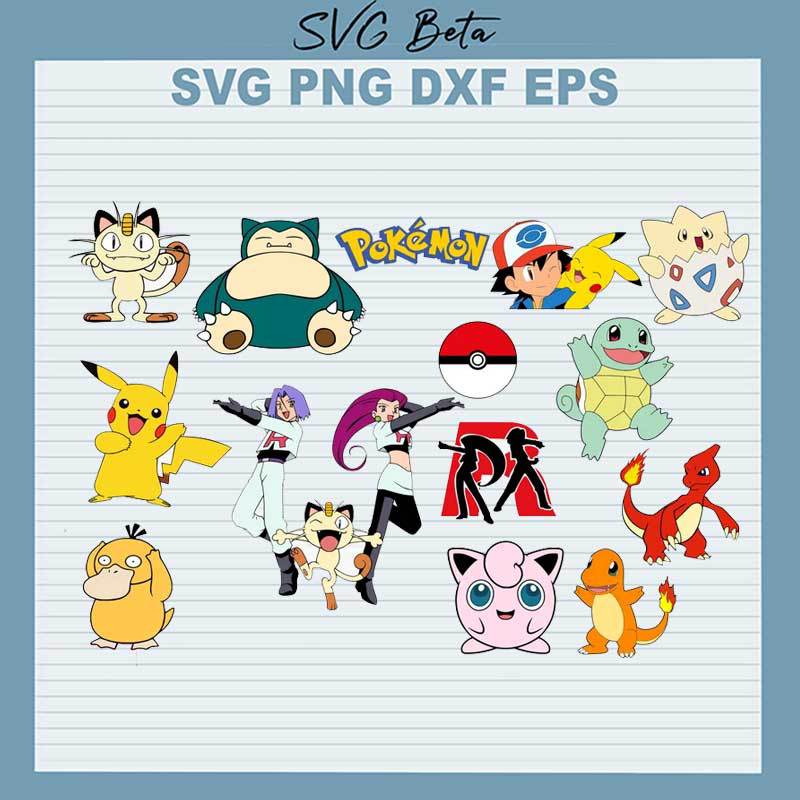Pokemon Characters SVG