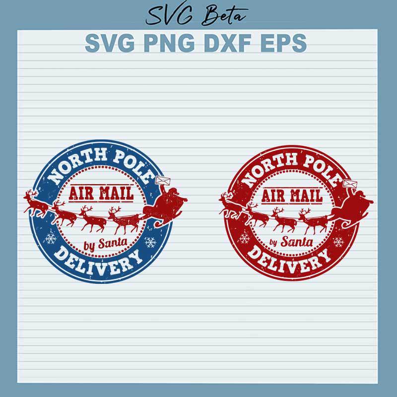 North Pole Air Malt Christmas SVG