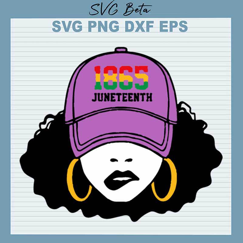 Black Girl 1865 Juneteenth SVG