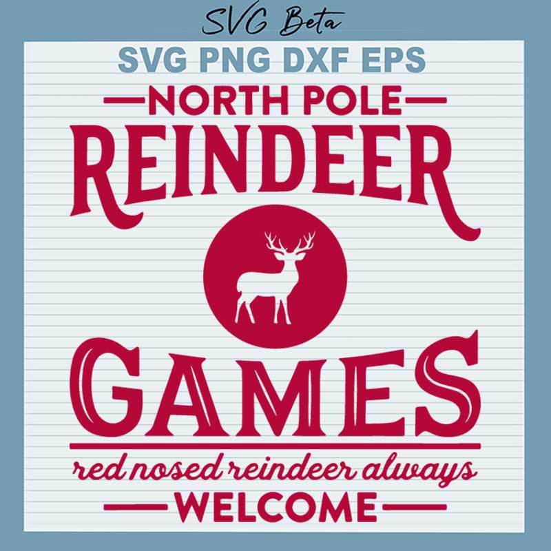 North Pole Reindeer Games SVG