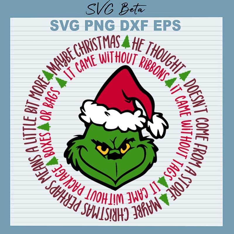 Santa Grinch SVG