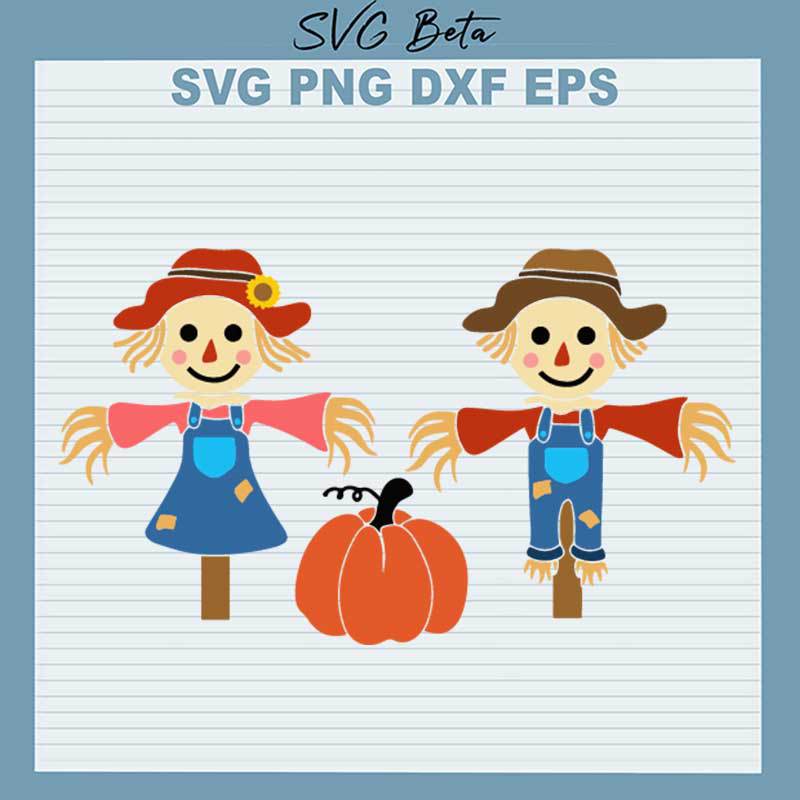 Pumpkin Scarecrow SVG
